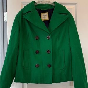 Old Navy Women's Vibrant Green Peacoat